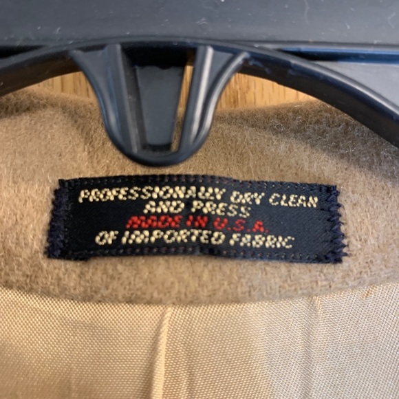 Vtg Michael/Sterns Tan Camel Hair Blazer Two Button Sport Coat Jacket Men's 41R - Picture 6 of 6